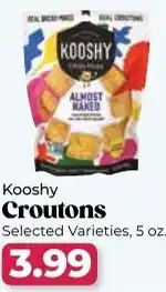 Roche Bros Kooshy croutons offer