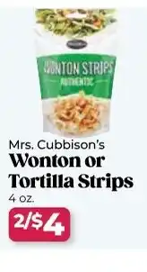 Roche Bros Wonton or tortilla strips offer