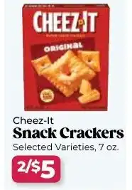 Roche Bros Cheez-it snack crackers offer