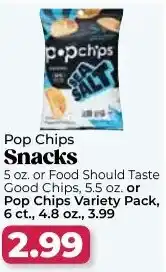 Roche Bros Pop Chips Snacks offer