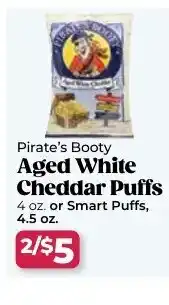 Roche Bros Pirate's booty aged white cheddar puffs offer