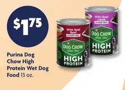 Family Dollar Purina Dog Chow High Protein Wet Dog Food offer