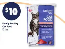 Family Dollar Family Pet Dry Cat Food offer