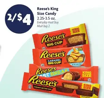 Family Dollar Reese's King Size Candy offer