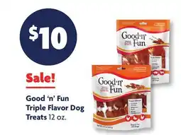Family Dollar Good'n'Fun Triple Flavor Dog Treats offer