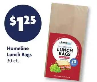 Family Dollar Homeline Lunch Bags offer