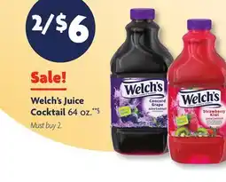 Family Dollar Welch's Juice Cocktail offer