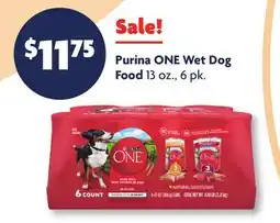 Family Dollar Purina ONE Wet Dog Food offer