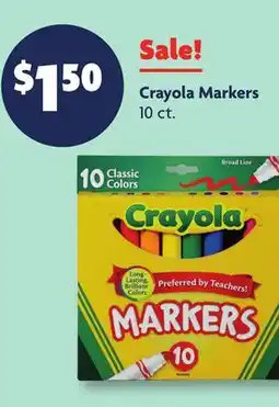 Family Dollar Crayola Markers offer