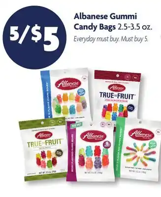 Family Dollar Albanese Gummi Candy Bags offer