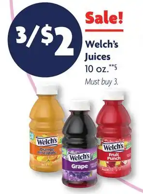 Family Dollar Welch's Juices offer