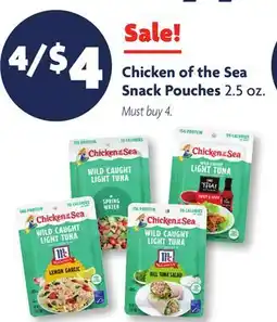 Family Dollar Chicken of the Sea Snack Pouches offer