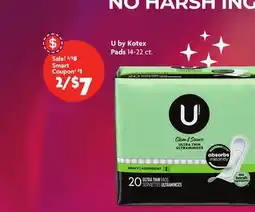 Family Dollar U by Kotex Pads offer
