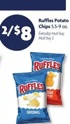 Family Dollar Ruffles Potato Chips offer