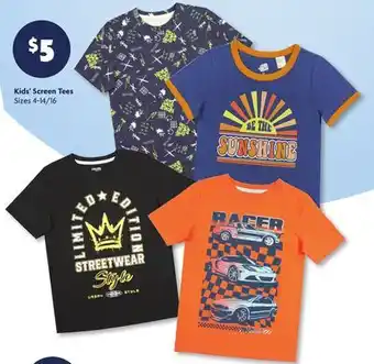 Family Dollar Kids' Screen Tees offer
