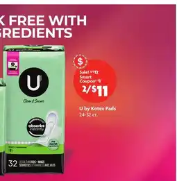 Family Dollar U by Kotex Pads offer