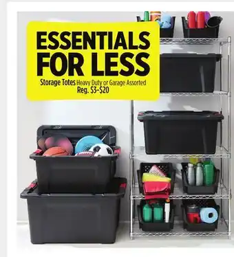 Dollar General Storage Totes Heavy Duty or Garage offer