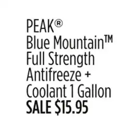 Dollar General PEAK Blue Mountain Full Strength Antifreeze + Coolant offer