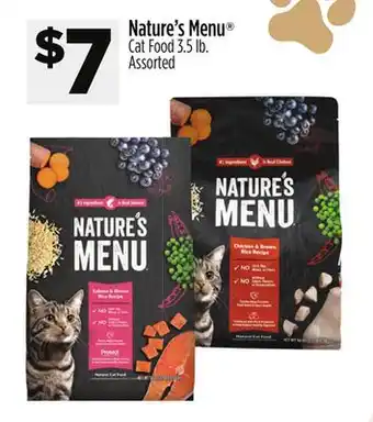 Dollar General Nature's Menu Cat Food offer