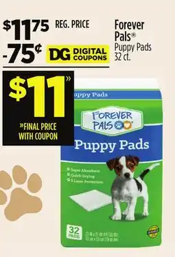 Dollar General Forever Pals Puppy Pads offer