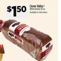 Dollar General Clover Valley White Bread offer