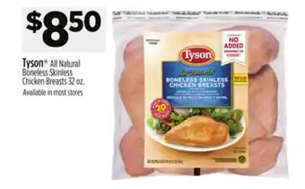 Dollar General Tyson All Natural Boneless Skinless Chicken Breasts offer