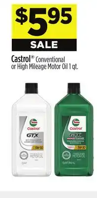 Dollar General Castrol Conventional or High Mileage Motor Oil offer