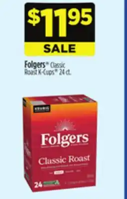 Dollar General Folgers Classic Roast K-Cups offer