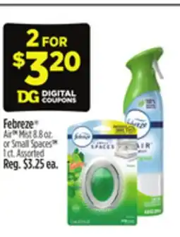 Dollar General Febreze Air TM Mist 8.8 oz. or Small Spaces 1 ct offer