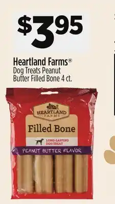 Dollar General Heartland Farms Dog Treats Peanut Butter Filled Bone offer
