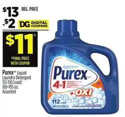 Dollar General Purex Liquid Laundry Detergent offer