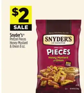 Dollar General Snyder's Pretzel Pieces Honey Mustard & Onion offer