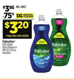 Dollar General Palmolive Dish Liquid Ultra Original or OXY offer