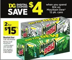 Dollar General Mountain Dew offer