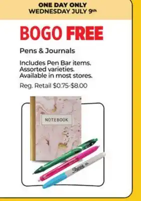 Dollar General Pens & Journals offer