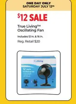 Dollar General True Living Oscillating Fan offer