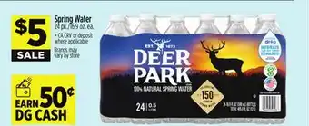 Dollar General DEER PARK Spring Water offer