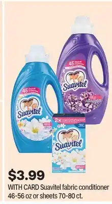 CVS Suavitel fabric conditioner 46-56 oz or sheets 70-80 ct offer