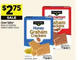 Dollar General Clover Valley Honey or Cinnamon Graham Crackers offer