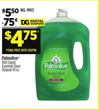 Dollar General Palmolive Dish Liquid Essential Clean Original offer