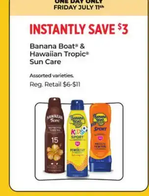 Dollar General Banana Boat & Hawaiian Tropic Sun Care offer