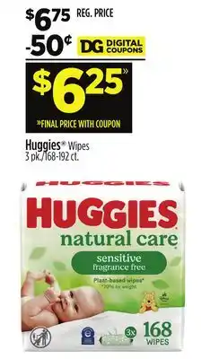 Dollar General Huggies Wipes offer