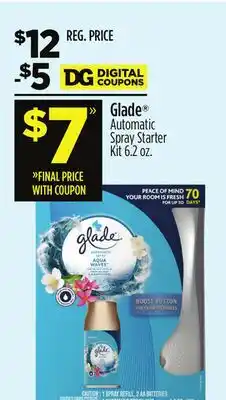 Dollar General Glade Automatic Spray Starter Kit offer