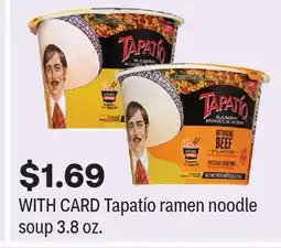 CVS Tapatío ramen noodle soup 3.8 oz offer