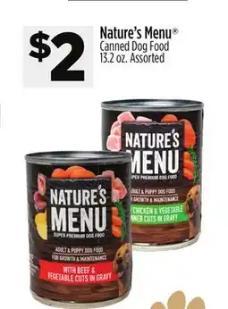 Dollar General Nature's Menu Canned Dog Food offer