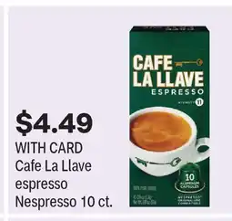 CVS Cafe La Llave espresso Nespresso 10 ct offer