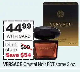 CVS VERSACE Crystal Noir EDT spray 3 oz offer
