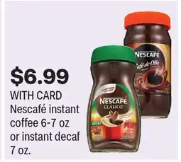 CVS Nescafé instant coffee 6-7 oz or instant decaf 7 oz offer