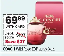 CVS COACH Wild Rose EDP spray 3 oz offer