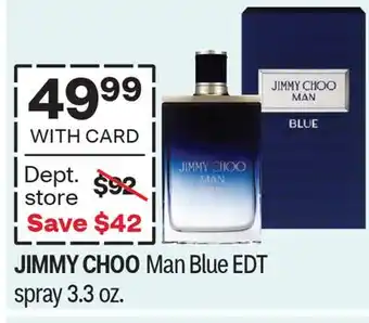 CVS JIMMY CHOO Man Blue EDT spray 3.3 oz offer
